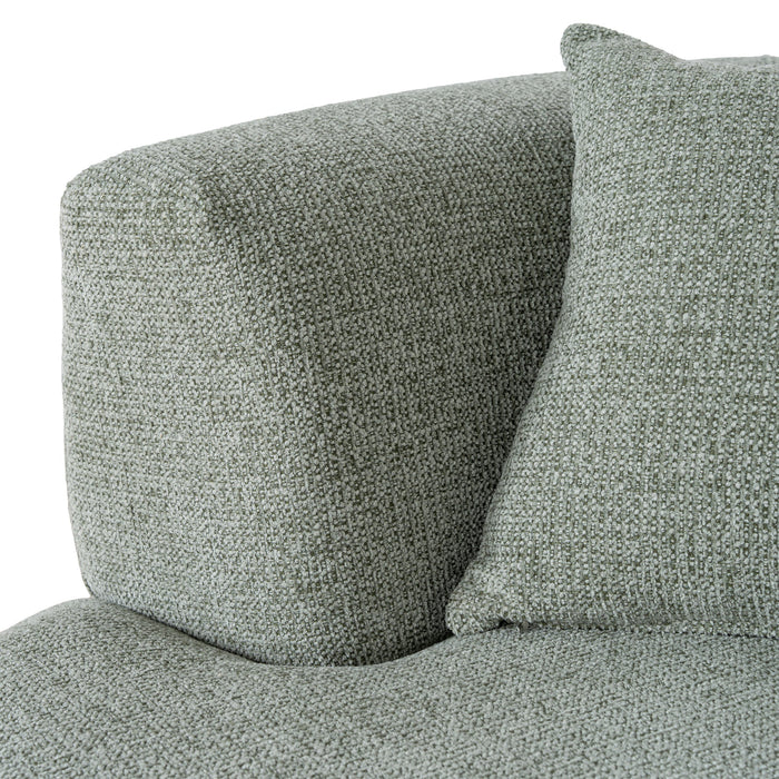 Roly Modular Right Chaise Sofa - Coral Light Green