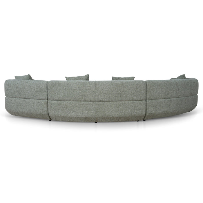 Roly Modular Right Chaise Sofa - Coral Light Green