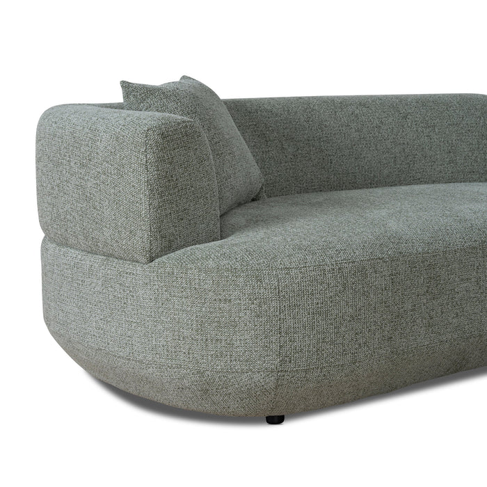 Roly Modular Right Chaise Sofa - Coral Light Green