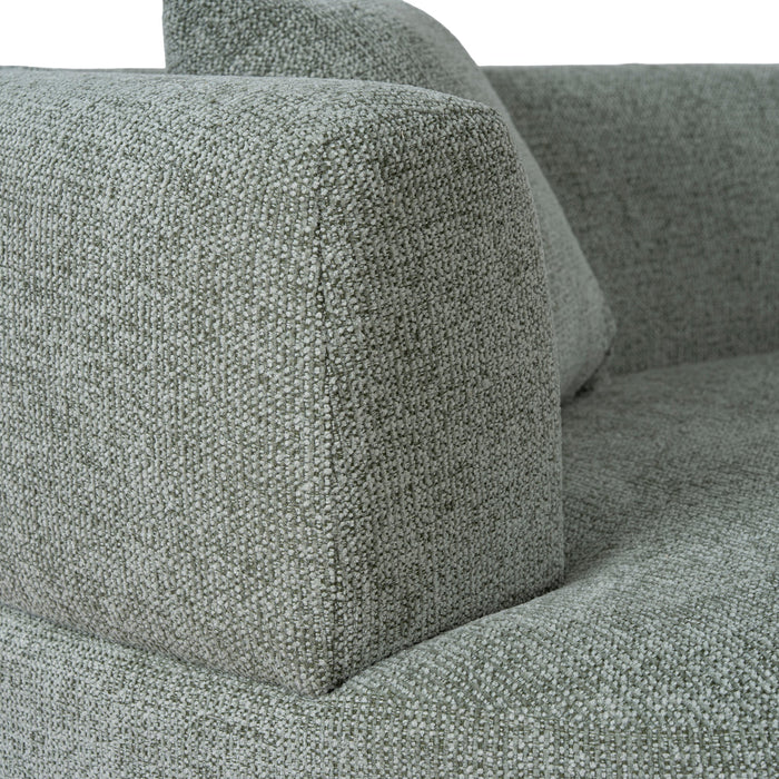 Roly Modular Right Chaise Sofa - Coral Light Green