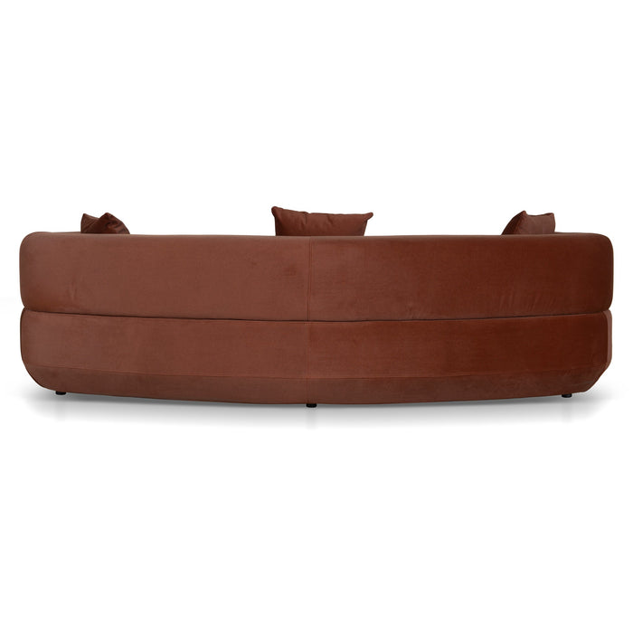 Roly 3 Seater Sofa - Burnt Brown