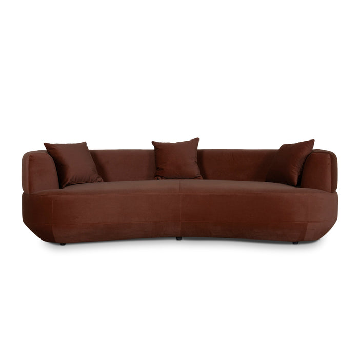 Roly 3 Seater Sofa - Burnt Brown