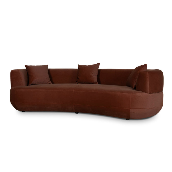Roly 3 Seater Sofa - Burnt Brown