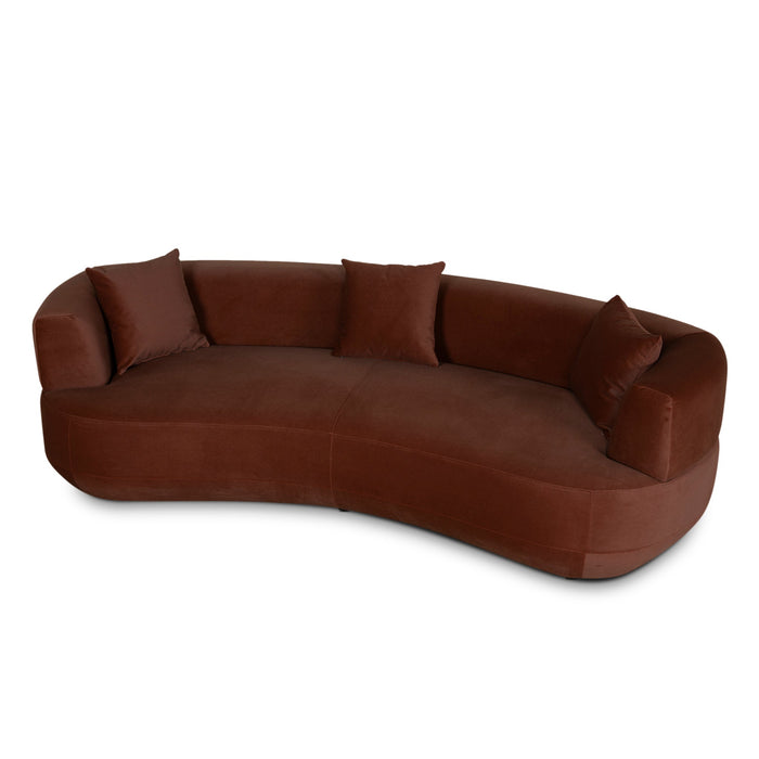 Roly 3 Seater Sofa - Burnt Brown