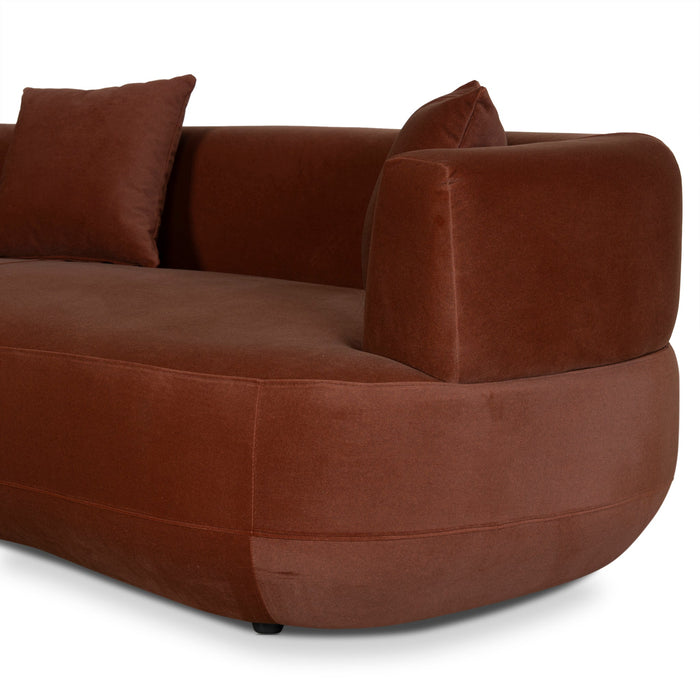 Roly 3 Seater Sofa - Burnt Brown