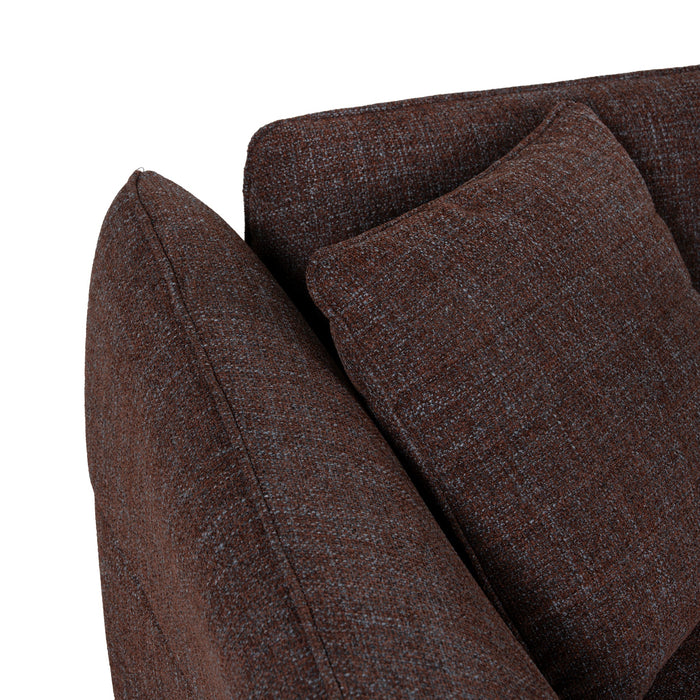 Orlan Left Open Sofa - Moss Brown