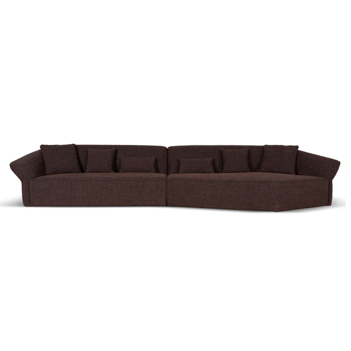 Orlan Left Open Sofa - Moss Brown
