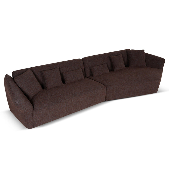 Orlan Left Open Sofa - Moss Brown