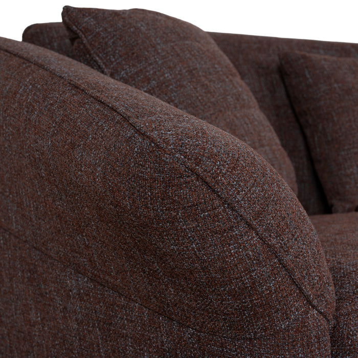 Orlan Left Open Sofa - Moss Brown