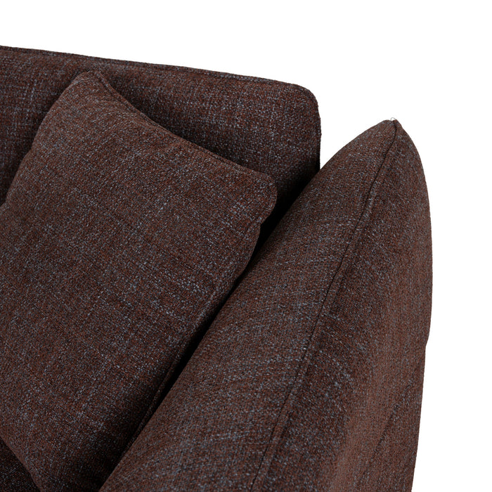 Orlan Right Open Sofa - Moss Brown