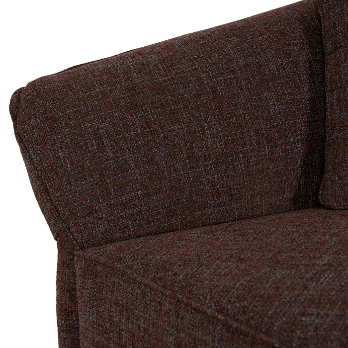Orlan Right Open Sofa - Moss Brown
