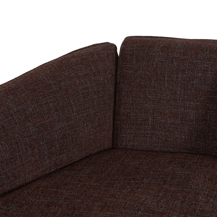 Orlan Right Open Sofa - Moss Brown