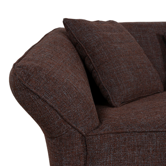 Orlan Right Open Sofa - Moss Brown