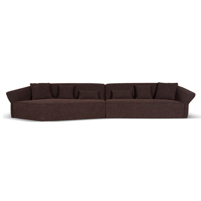 Orlan Right Open Sofa - Moss Brown