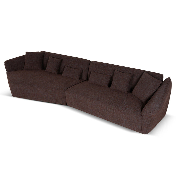 Orlan Right Open Sofa - Moss Brown
