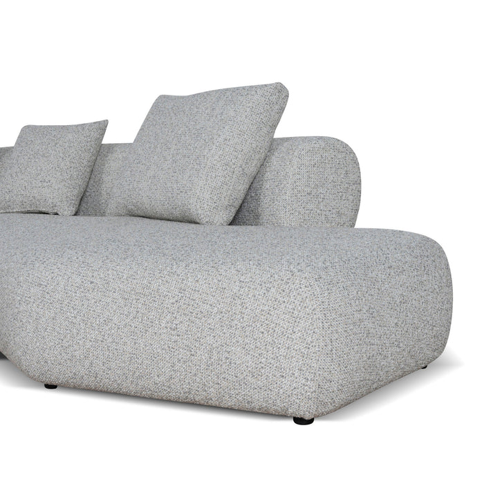 Liora Right Chaise Corner Sofa - Noah Silver Lining