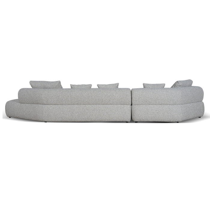 Liora Right Chaise Corner Sofa - Noah Silver Lining