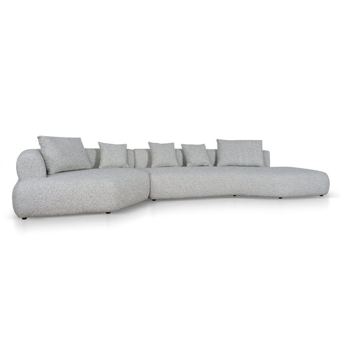Liora Right Chaise Corner Sofa - Noah Silver Lining