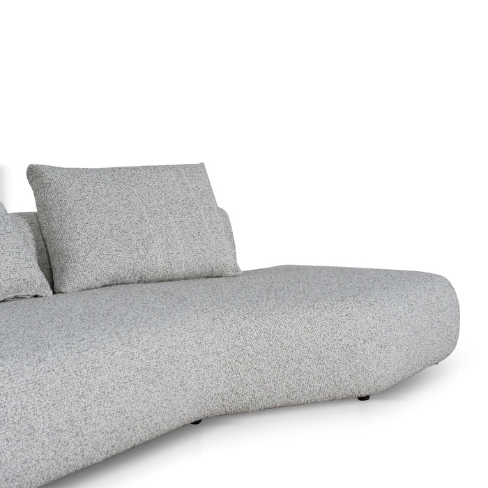 Liora Right Chaise Corner Sofa - Noah Silver Lining