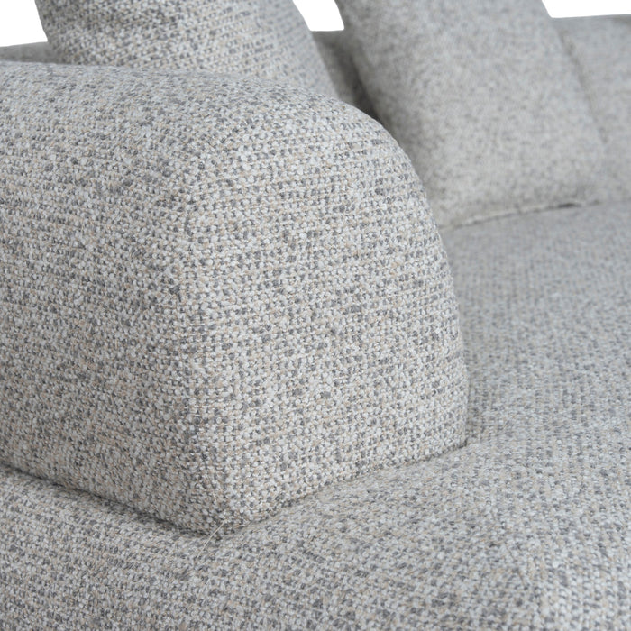 Liora Right Chaise Corner Sofa - Noah Silver Lining