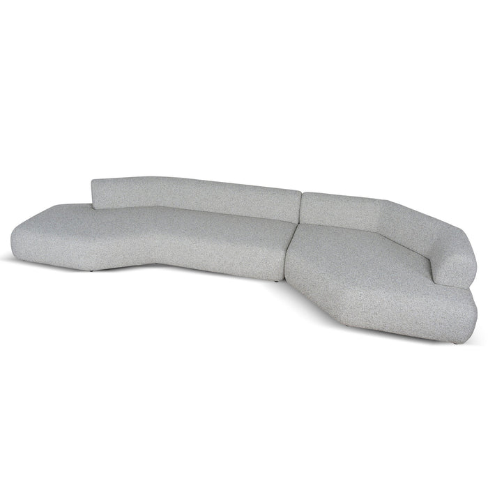 Liora Left Chaise Corner Sofa - Noah Silver Lining