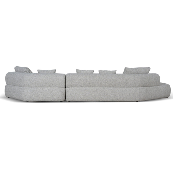 Liora Left Chaise Corner Sofa - Noah Silver Lining