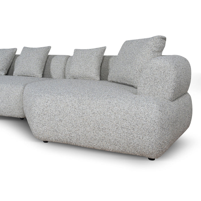 Liora Left Chaise Corner Sofa - Noah Silver Lining