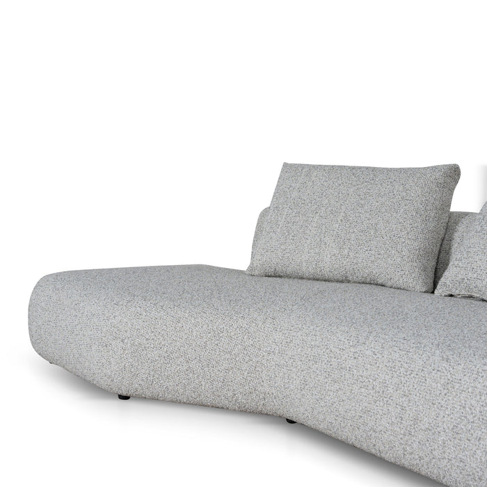 Liora Left Chaise Corner Sofa - Noah Silver Lining