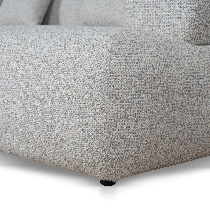 Liora Left Chaise Corner Sofa - Noah Silver Lining