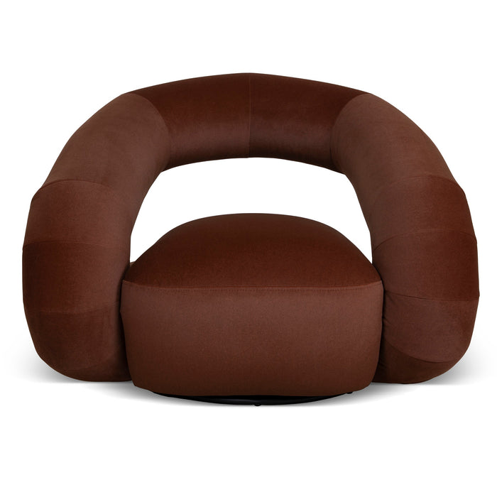 Forma Swivel Armchair - Burnt Brown
