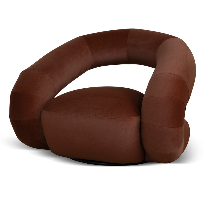 Forma Swivel Armchair - Burnt Brown