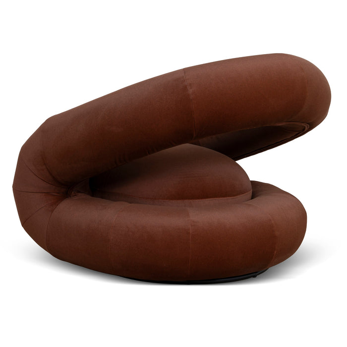 Forma Swivel Armchair - Burnt Brown