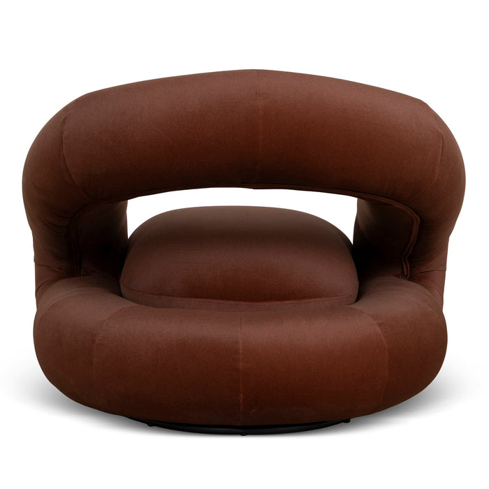 Forma Swivel Armchair - Burnt Brown
