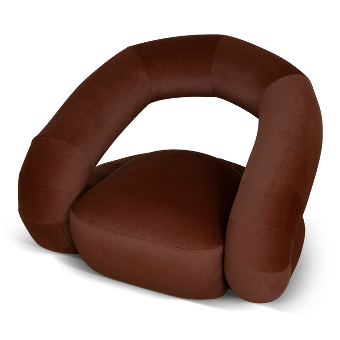 Forma Swivel Armchair - Burnt Brown