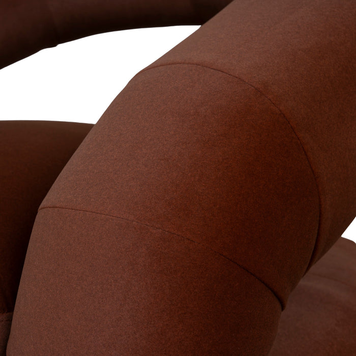 Forma Swivel Armchair - Burnt Brown