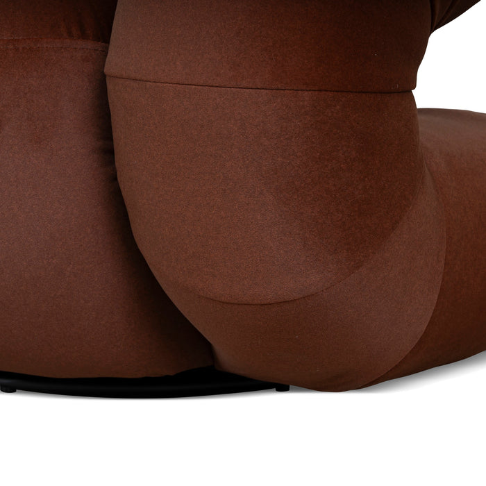 Forma Swivel Armchair - Burnt Brown