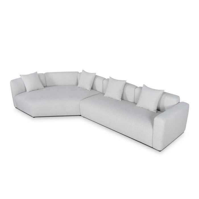 Vestra Right Arm Corner Sofa - Textured Beige