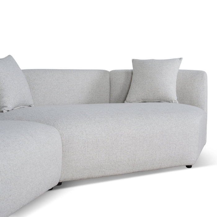 Vestra Left Arm Corner Sofa - Textured Beige