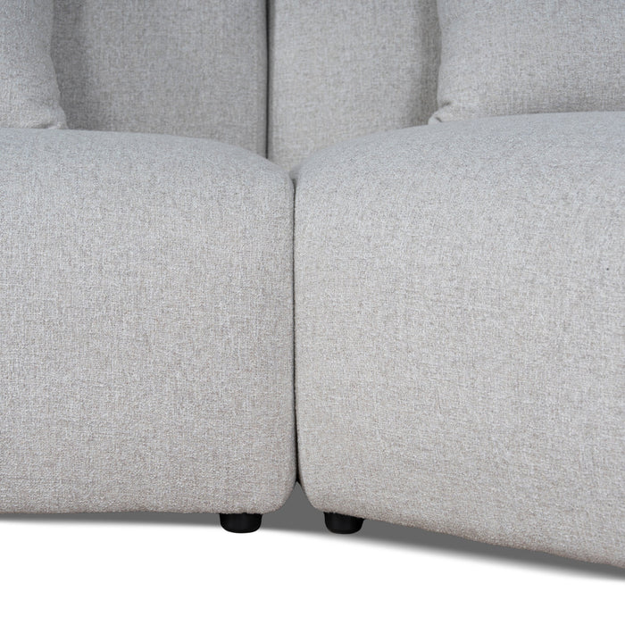 Vestra Left Arm Corner Sofa - Textured Beige