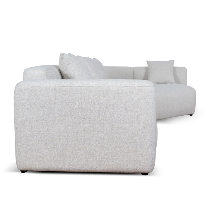 Vestra Left Arm Corner Sofa - Textured Beige