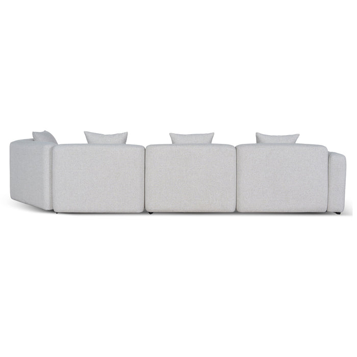 Vestra Left Arm Corner Sofa - Textured Beige