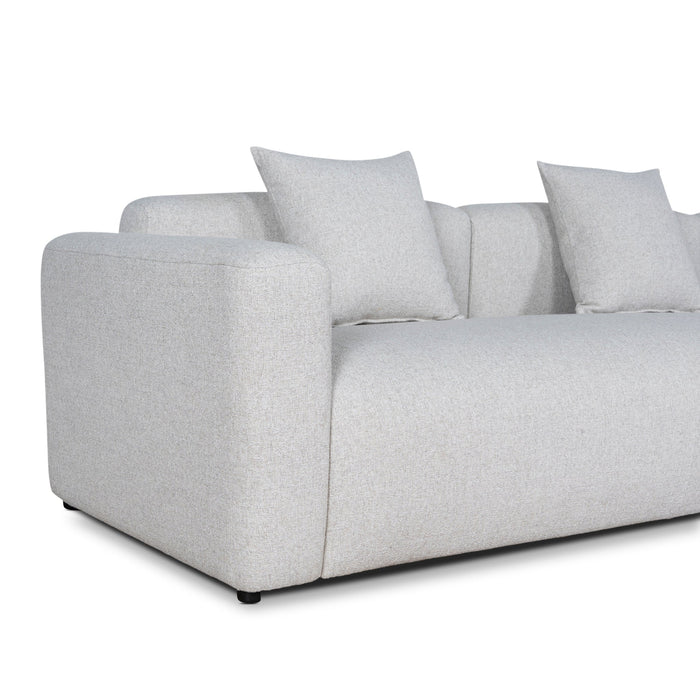 Vestra Left Arm Corner Sofa - Textured Beige