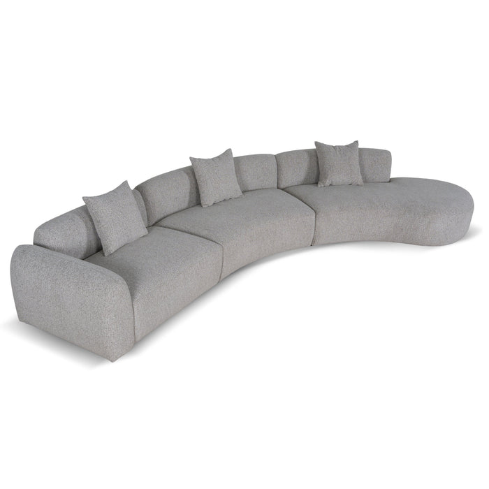 Rovena Right Chaise Modular Sofa - Mushroom Beige