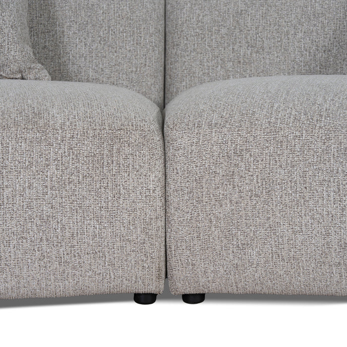 Rovena Left Chaise Modular Sofa - Mushroom Beige
