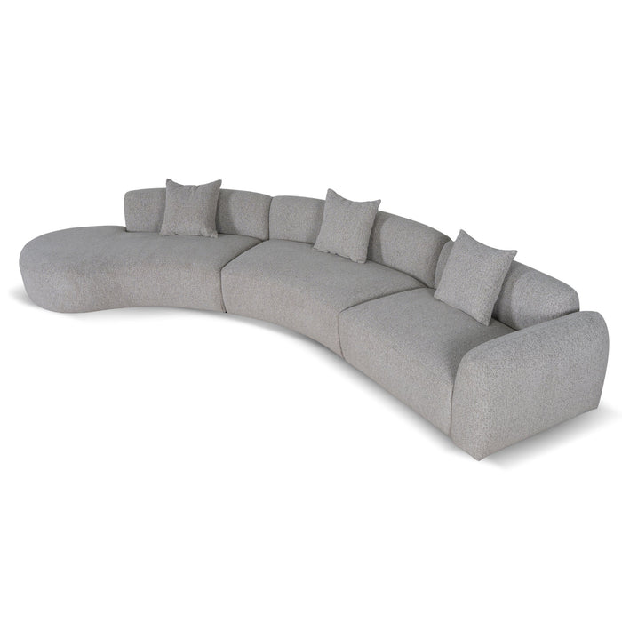 Rovena Left Chaise Modular Sofa - Mushroom Beige