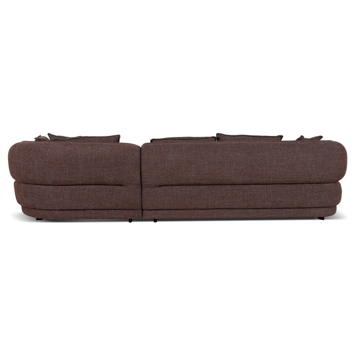 Rowe Right Chaise Sofa - Moss Brown