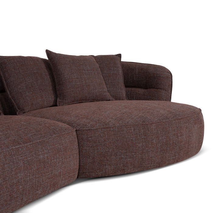 Rowe Right Chaise Sofa - Moss Brown