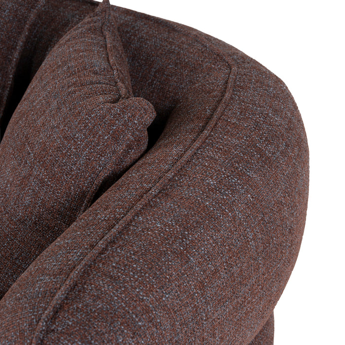 Rowe Left Chaise Sofa - Moss Brown