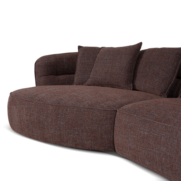 Rowe Left Chaise Sofa - Moss Brown
