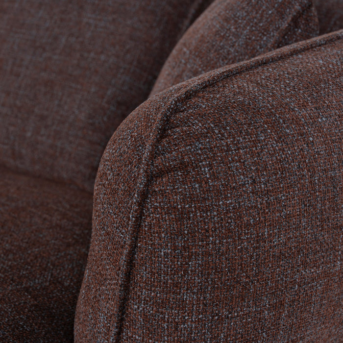 Rowe Left Chaise Sofa - Moss Brown
